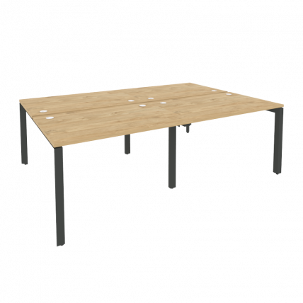 Рабочая станция на П-образном м/к ONIX O.MP-D.RS-4.2.8 Тиквуд Светлый/Антрацит_0