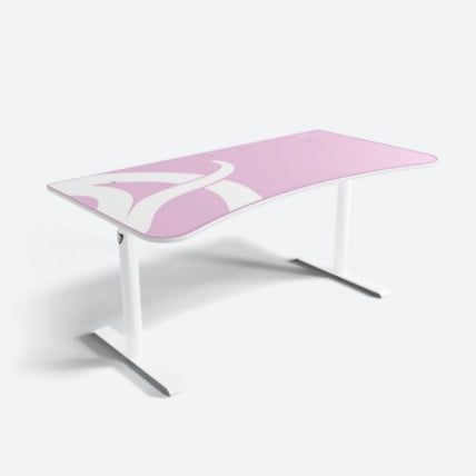 Стол для компьютера Arozzi Arena Gaming Desk - White-Pink_3