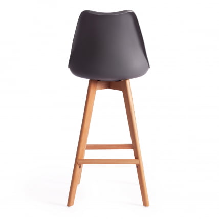 Стул барный TULIP BAR (mod. C1014H) / 1 шт. в упаковке пластик/дерево, 57 х 48 х 114 см, серый 024 /натуральный_3