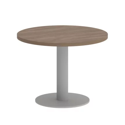 Стол журнальный круглый HOME OFFICE VR.SP-5-60.1G Дуб Аризона/Серый металл_0