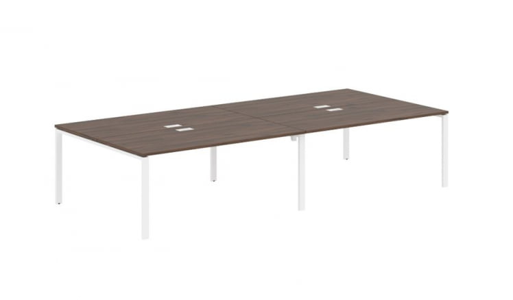 Бенч-система 4-местная EDIS EUWST 3516 Дуб Денвер темный Белый_0