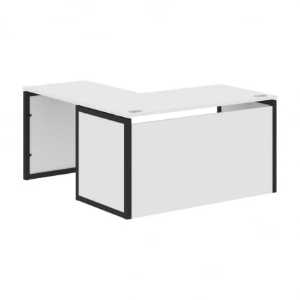 Стол письменный угловой правый XTEN-QP XQPCT 1415H R Белый Антрацит_0