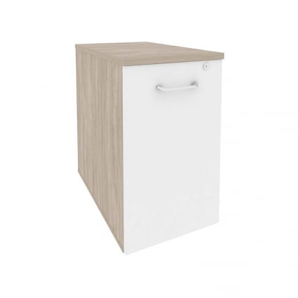 Тумба низкая выдвижная приставная / опорная ONIX O.VTPO-1.7 Дуб Аттик/Белый_0