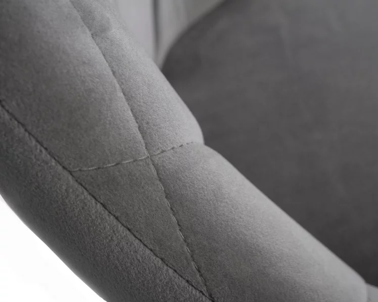 Стул барный DOBRIN LOGAN BLACK Серый велюр MJ9-75_7