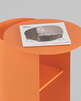 Журнальный столик Floire металл оранжевый_11