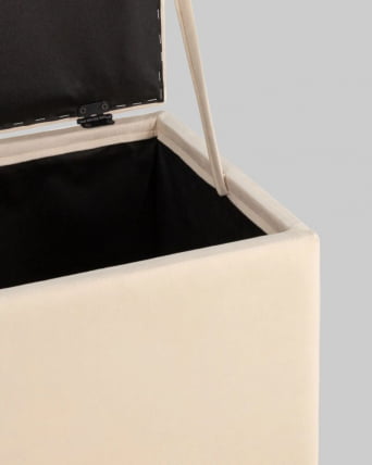 Пуф с крышкой Нильсон велюр Бежевый_5