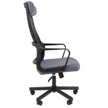 Кресло руководителя Chairman 590 ткань/сетка Серый_3