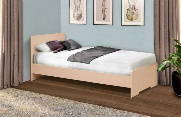 Кровать на уголках №5 700*2000 Вишня Оксфорд_0