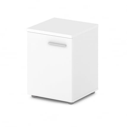 Тумба прикроватная с дверью Ornata 	Н-495 Белый Шагрень_0