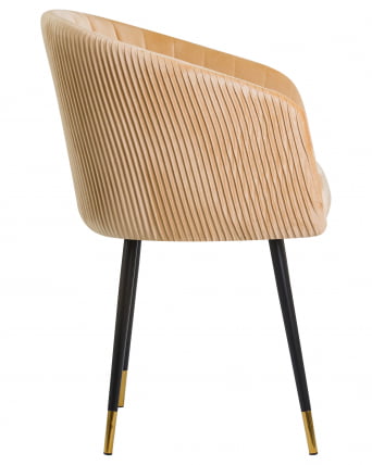 Стул обеденный DOBRIN MARY Песочный велюр 1922-3_1