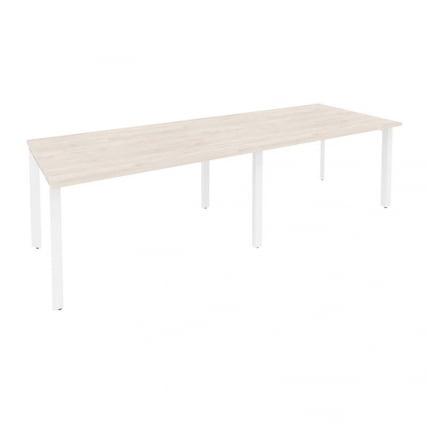 Стол переговорный (2 столешницы) ONIX O.MP-PRG-2.3 Денвер Светлый/Белый_0