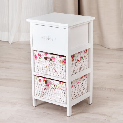 Тумба с 2 корзинами и ящиком Secret De Maison FANTASIE 3 ( mod. 4326 ) Белый_6