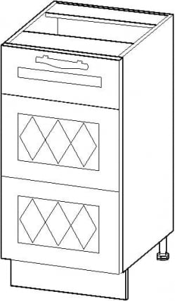 Стол кухонный (3 ящика с системой плавного закрывания) Тиффани 19.90_3