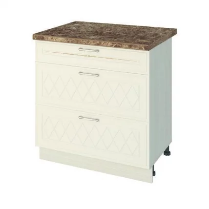 Стол кухонный (3 ящика с системой плавного закрывания) Тиффани 19.92_0