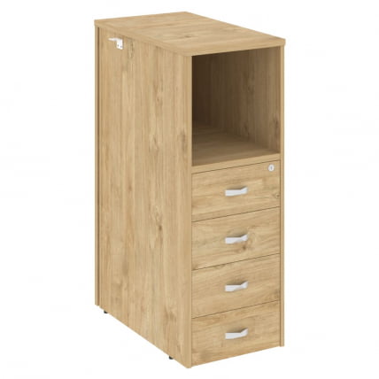 Тумба 4 ящика проходная, средняя ONIX O.R-TV-4 Тиквуд светлый_0