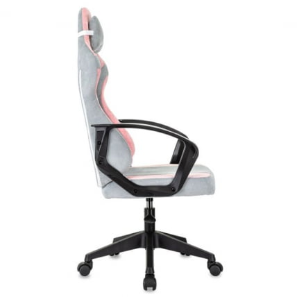 Кресло компьютерное BRABIX Forcer GM-127, 2 подушки, ткань, розовое/серое_3