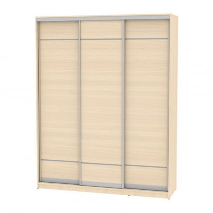 Шкаф-купе B-220х180х60-3(ДМ-D7D7D7)_0