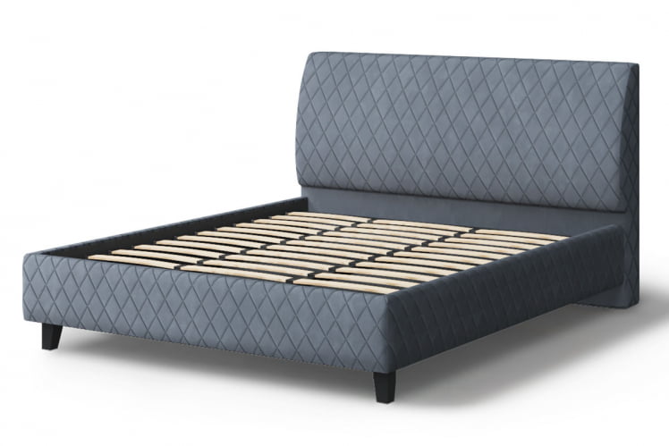 Кровать Хилтон, 2000 x 1800 мм, серый_2