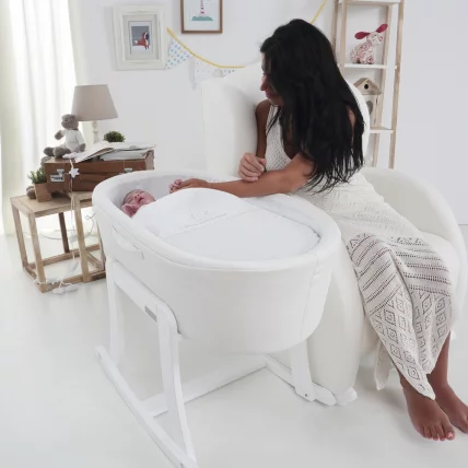 Кресло-качалка Micuna Wing Flor White/Leatherette Grey_5