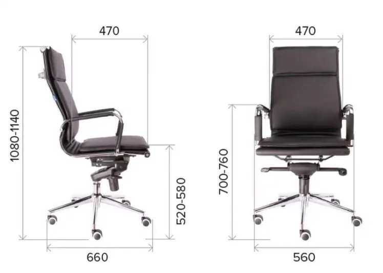 Кресло руководителя Nerey M экокожа Бежевый_4