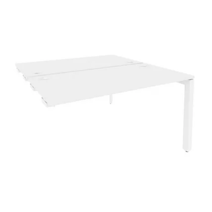 Стол-приставка двойной на П-образном м/к к опорным элем. ONIX O.MP-D.SPR-3.7 Белый Бриллиант_0