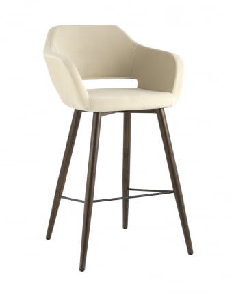 Стул барный Саймон Б велюр Бежевый_0