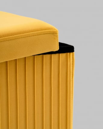 Пуф складной с ящиком Store Square желтый_4