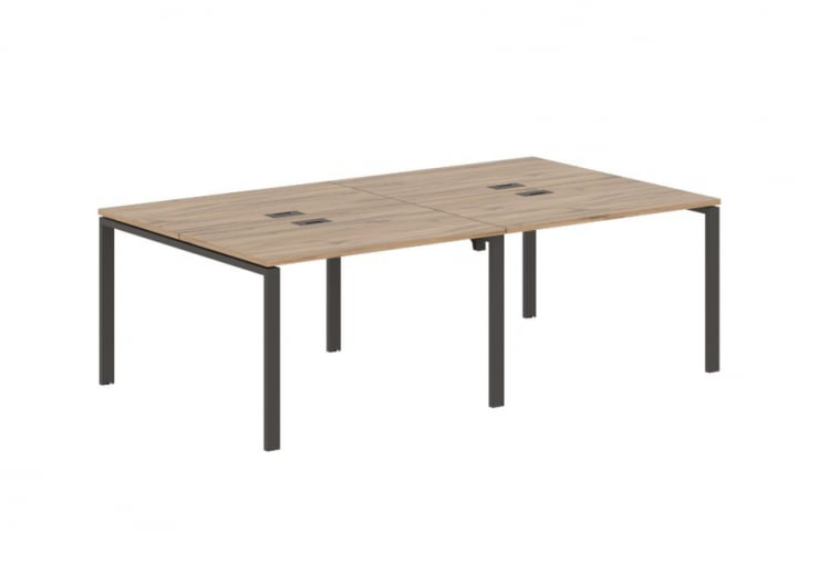 Бенч-система 4-местная EDIS EUWST 2313 Дуб Денвер светлый Мокко_0