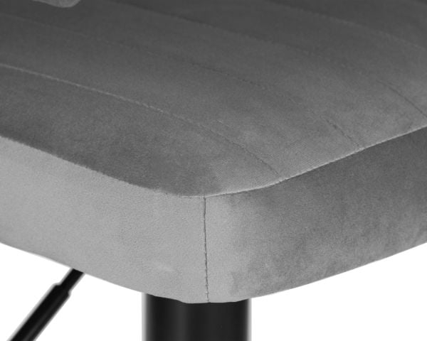 Стул барный ДОБРИН CХАРЛЙ БЛАCК (серый велюр (МДЖ9-75)) 2 шт / DOBRIN CHARLY BLACK (MJ9-75))_7