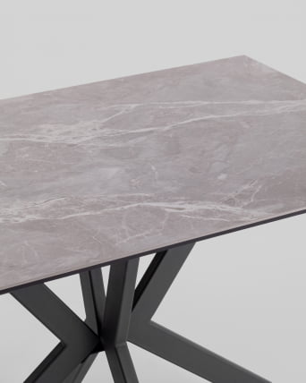 Стол раскладной Marmer 120-180*80*76 см керамика антрацит_6