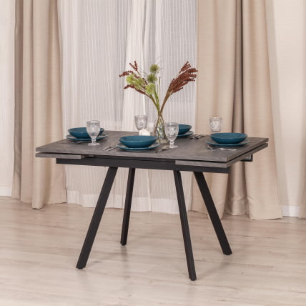 Стол VIGO ЛДСП/HPL/металл, 120 x 80 x 30 х 30 х 75 см, Черная сосна/черный_12