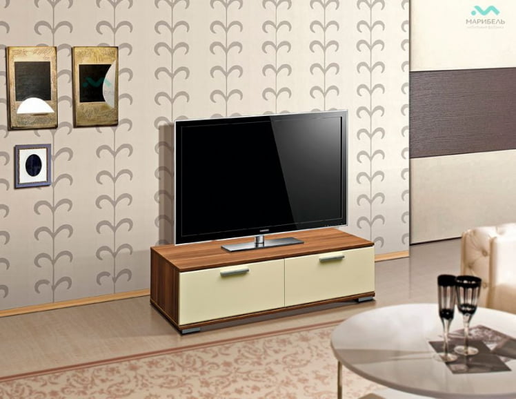 Тумба под ТВ М-1 Гармония-12 (Слива/ваниль)_0