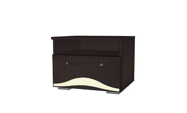 Тумба прикроватная Верона 01 Венге/Дуб молочный_0