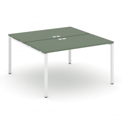 Рабочая станция двухсторонняя на 2 места CONCEPT CN.DRS-003 Кобо Белый_0