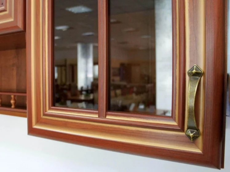 Шкаф кухонный 400 высокий со стеклом Кантри ЛД 235.335.000 Ноче Таволато_2