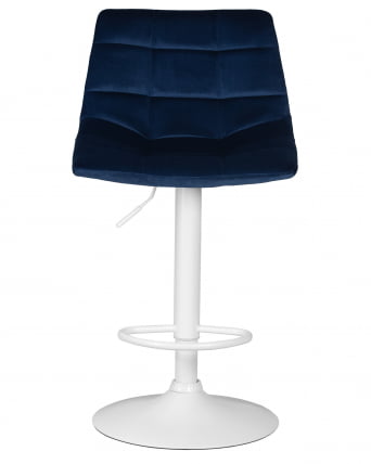 Стул барный DOBRIN TAILOR WHITE (синий велюр (MJ9-117)) 2 шт_6