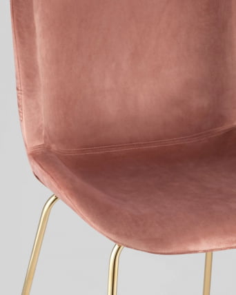 Стул барный Beetle со спинкой пудровый 2 шт_6