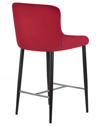Стул полубарный DOBRIN CHRISTIAN 65  Бордовый велюр V108-85_3