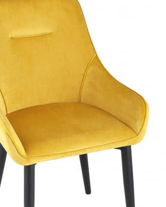 Стул Диана NEW велюр Оранжевый_1