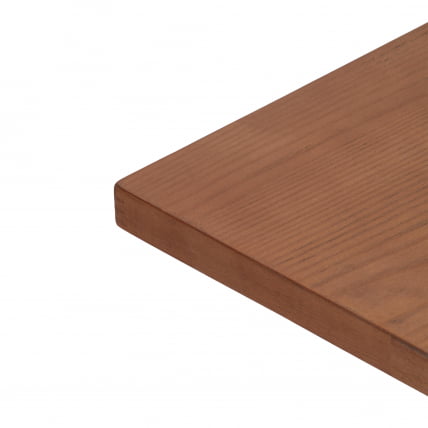 Стол RAGNAROK дерево вяз/железная опора, 70х70х76 см, груша №3/черная опора_3