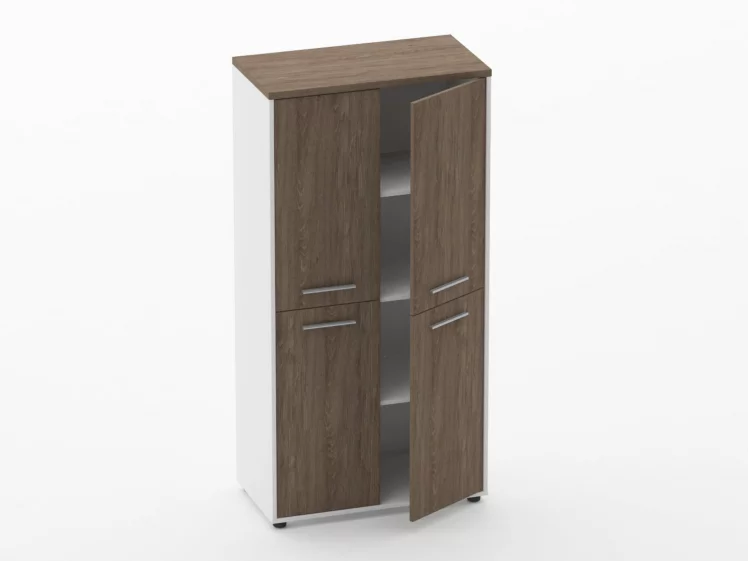 Шкаф 3 широкий закрытый, 4 двери Deka 10.16.121 Дуб Верцаска/Белый_1