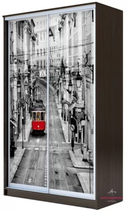 Шкаф-купе Хит-24-14-77 Лондон Аруба Венге_0