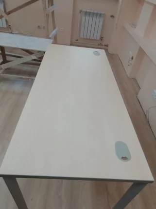 Стол прямой IMAGO-S СП-3.1S клен алюминий_1