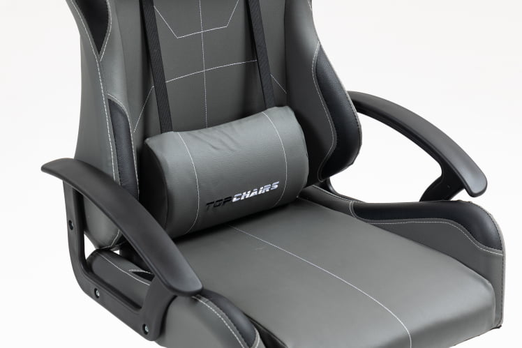 Кресло спортивное TopChairs Wyvern серо-черный_5