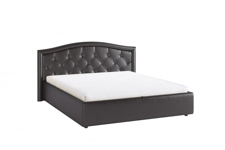 Кровать 1.6 Верона с подъем. механизмом ZP.KM1.6-01 шоколад (экокожа)_0