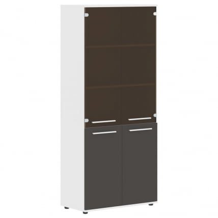 Шкаф комбинированный EDIS EHCS 85.2 Мокко Белый Белый_0