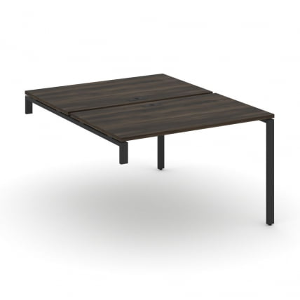 Двойной стол-надставка на опорную тумбу CONCEPT CN.DSN-002 Дуб Мали Черный_0