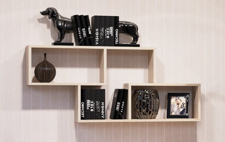 Полка навесная KWS 1150 Дуб сонома светлый_1