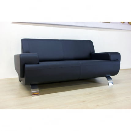 Диван офисный двойной Клерк 5 Ecotex 3001 Черный_1