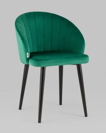 Стул с подлокотниками Брюссель велюр Зеленый_1